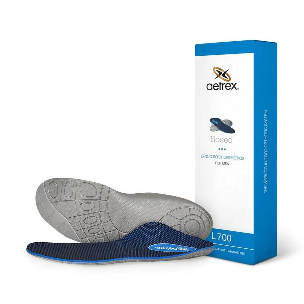 NEW AETREX men's speed orthotic insole in navy